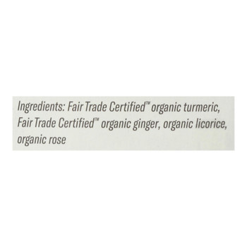 Numi Tea - Tea Organic Turmeric 3 Roots - Case Of 6-15 Bags