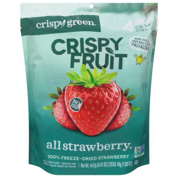 Crispy Green - Crispy Strawberry 4 Pack - Case Of 8 - 1.69 Ounces