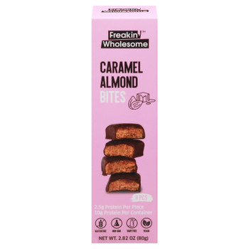 Freakin Wholesome - Bites Caramel Almond Dark Chocolate - Case Of 10 - 2.82 Ounces