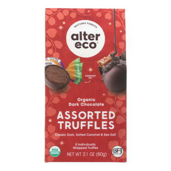 Alter Eco - Trfl Dark Chocolate Asst 5ct - Case Of 12-2.1 Oz