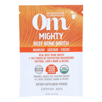 Om - Bone Broth Mty Beef - Case Of 10-.53 Oz