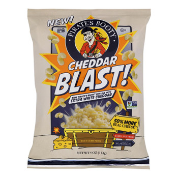 Pirate's Booty - Rice/corn Puff Chdr Blast - Case Of 12-4 Oz