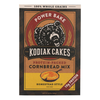 Kodiak Cakes Park City Homestead Style Non-gmo Protein-packed Cornbread Mix  - Case Of 6 - 16.93 Oz