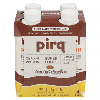 Pirq - Protein Shake Chocolate Peanut Butter 4pk - Case Of 3-4/11 Fz