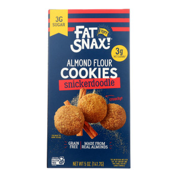 Fat Snax - Cookie Mini Snickerdoodle - Case Of 6-5 Oz