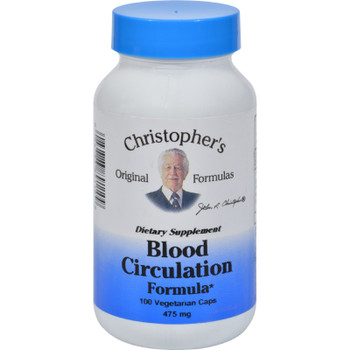 Dr. Christopher's Blood Circulation Formula - 465 Mg - 100 Vegetarian Capsules