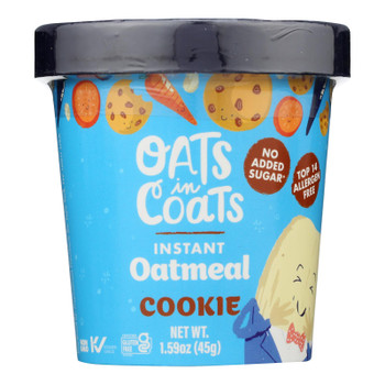 Oats In Coats - Oatmeal Instant Cookie - Case Of 6-1.59 Oz