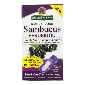 Nature's Answer - Sambucus Probiotic Duo - 1 Each-60 Ct