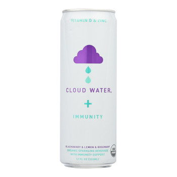 Cloud Water - Sprk/wt Imn Bbry Lemon Rmry - Case Of 12-12 Fz