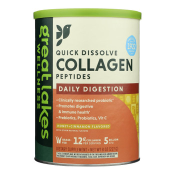Great Lakes Wellness - Collagen Peptds Honey Cinnamon - 1 Each-8 Oz