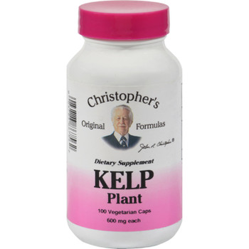 Dr. Christopher's Kelp Plant - 600 Mg - 100 Vegetarian Capsules