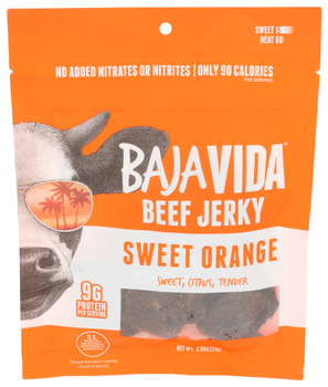 Baja Jerky Jerky Sweet Orange - Case of 12 - 2.500 OZ