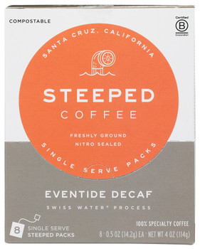 Steeped Coffee - Ss Cof Eventide Decaf Swp - Case Of 3-8 Ct