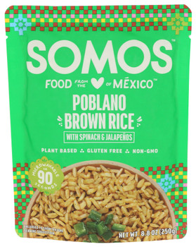 Somos Rice Brown Poblano - Case of 6 - 8.800 OZ