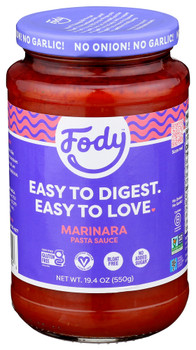 Fody Food Co Sauce Pasta Marinara - Case of 6 - 19.40 OZ