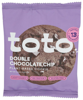 Toto Foods Cookie Double Choc Chip - Case of 10 - 2.250 OZ