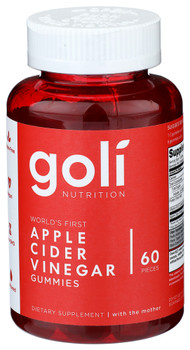 Goli Nutrition Apple Cider Vinegar Gmmy - 60.00 PC