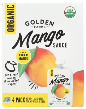 Golden Farms Sauce Mango 4pk - Case of 6 - 12.68 OZ