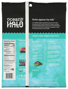 Oceans Halo Sushi Nori Full Sheets - Case of 12 - 1.000 OZ