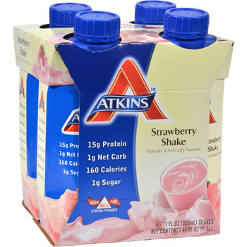 Atkins Advantage Rtd Shake Strawberry - 11 Fl Oz Each / Pack Of 4