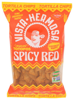 Vista Hermosa Chips Tortilla Red Spicy - Case of 6 - 9.000 OZ
