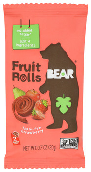 Bear Yoyo Fruit Roll Strwyby Single - Case of 18 - .700 OZ