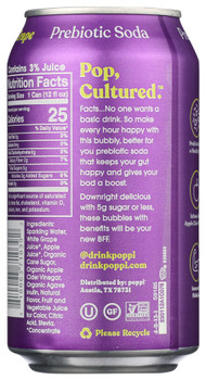 Poppi Soda Prbtc Grape - Case of 12 - 12.00 FO