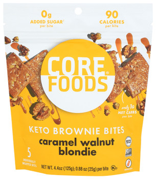 Core Foods Bites Brwni Car Wal Blnd - Case of 6 - 4.400 OZ