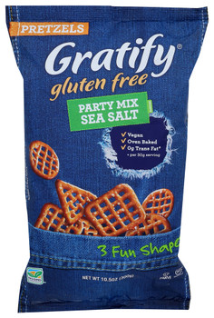 Gratify Pretzel Mix Party Ssalt - Case of 6 - 10.50 OZ