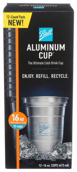 Ball Cup Alum 12ct 1o Ctn - Case of 10 - 16.00 OZ