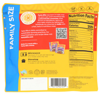 Tasty Bite Rice Basmati Family Size - Case of 6 - 16.00 OZ