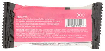 Kates Real Food Bar Oatmeal Crnbrry Almnd - Case of 12 - 2.200 OZ