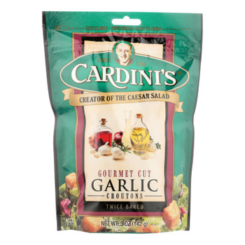 Cardini's Croutons - Garlic - Case Of 12 - 5 Oz