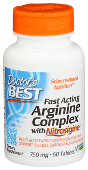 Doctors Best Fast Arginine Cmplx 750mg - 60.00 TB