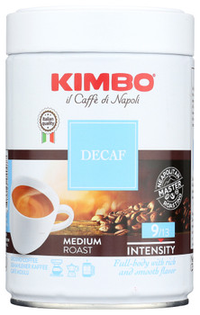 Kimbo Coffee Decaf Grnd Tin - Case of 6 - 8.800 OZ