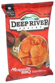 Deep River Chips Kttl Mesquite Bbq - Case of 12 - 5.000 OZ