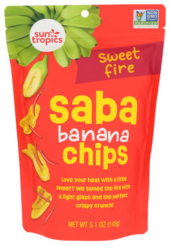 Sun Tropics Chips Banana Sweet Chilli - Case of 12 - 5.100 OZ
