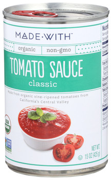 Made With Sauce Tomato Org - Case of 12 - 15.00 OZ