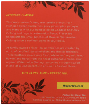 Fraser Tea Tea Watermelon Oolong - Case of 6 - 1.400 OZ