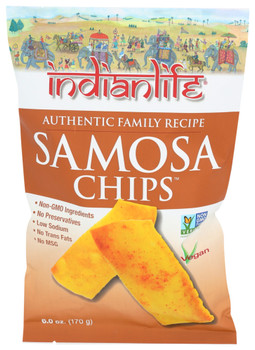 Indianlife Chip Pretzel Samosa - Case of 12 - 6.000 OZ