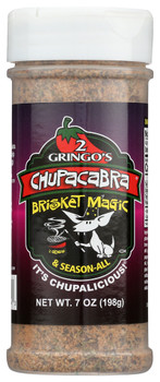 2 Gringos Chupacabra Seasoning Brisket Magic - Case of 6 - 7.000 OZ