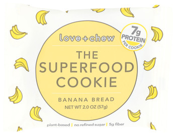 Love Chew Cookie Banana Bread - Case of 12 - 2.000 OZ