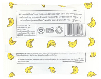Love Chew Cookie Banana Bread - Case of 12 - 2.000 OZ