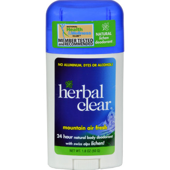 Herbal Clear Deodorant - Stick - Mountain Air Fresh - 1.8 Oz