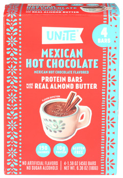 Unite Bar Mex Hot Choc 4pc - Case of 6 - 6.360 OZ