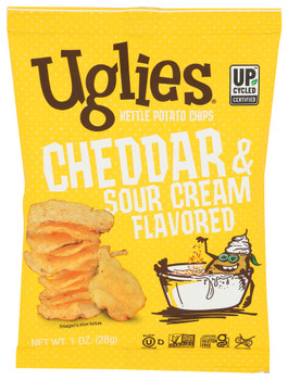Uglies Chips Cheddar N Sour Crm - Case of 32 - 1.000 OZ