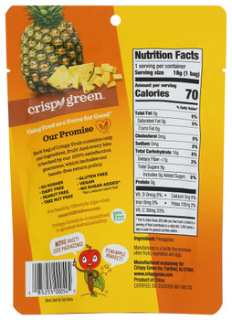 Crispy Green Pineapple Dried Sngl Srv - Case of 12 - .630 OZ