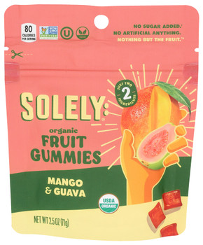 Solely Fruit Gummies Mngo Guava - Case of 12 - 2.500 OZ