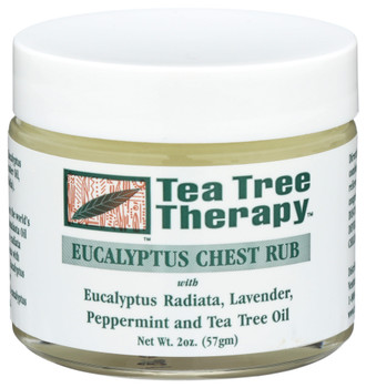 Tea Tree Therapy Chest Rub Eucalyptus - Case of 3 - 2.000 OZ