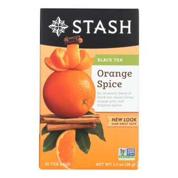 Stash Tea Tea - Black - Orange Spice - Case Of 6 - 20 Count